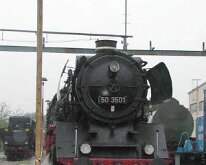 50 3501 des Dampflokwerkes Meiningen Foto: 01.09.2001/ Tag der offenen Tür