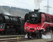 18 201 bei Lokparade in Horb/Neckar Foto: 19. April 2003 / 30 Jahre Eisenbahnfreunde Zollernbahn