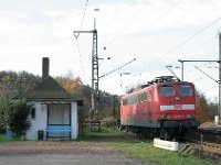 Bild 34  Schieberuhe am Montag – im November 2006 war 151 034 an der Lokführerbude am Laufacher Stutzen kalt abgestellt.